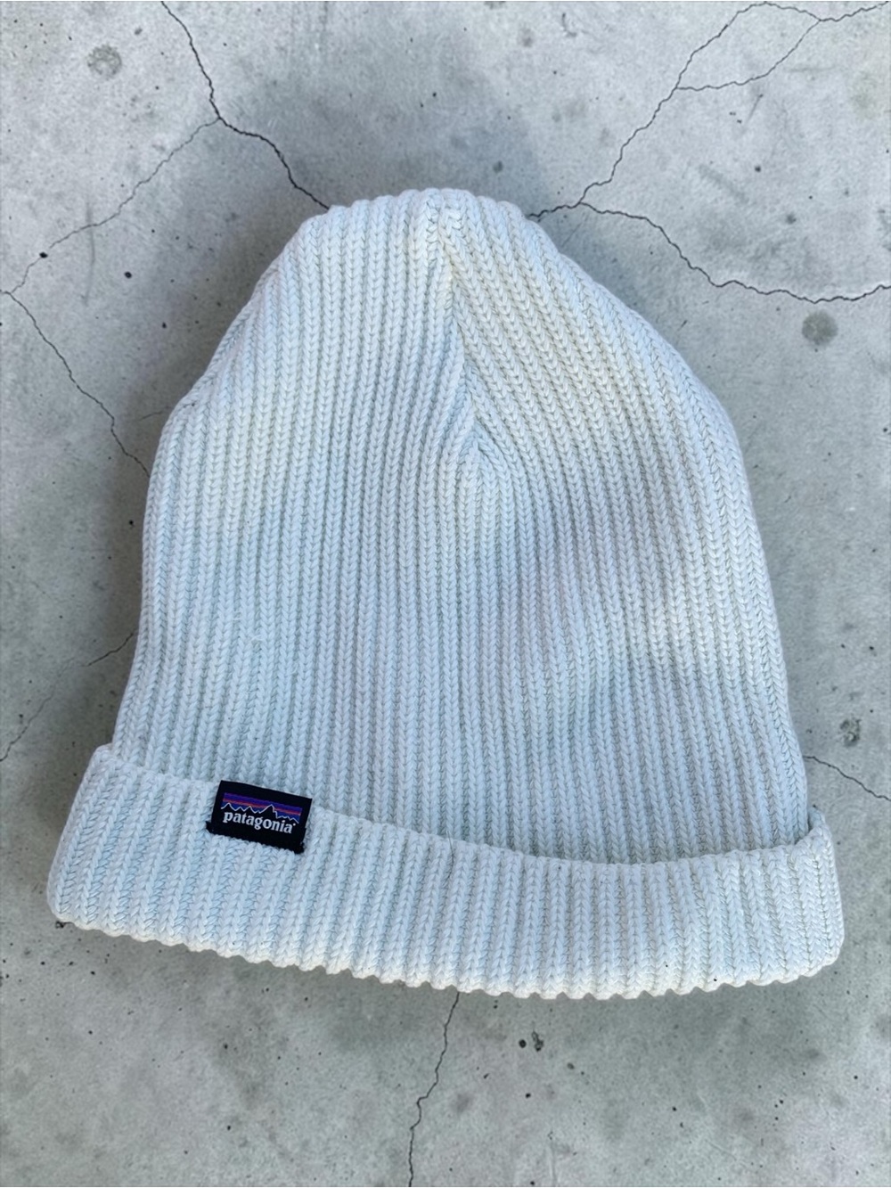 Patagonia Knit Beanie Hat White